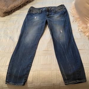 J Crew Distressed Ankle Jeans